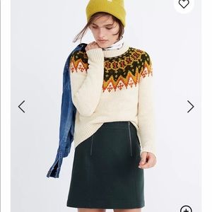 Madewell Uptown Zip Mini Skirt 00